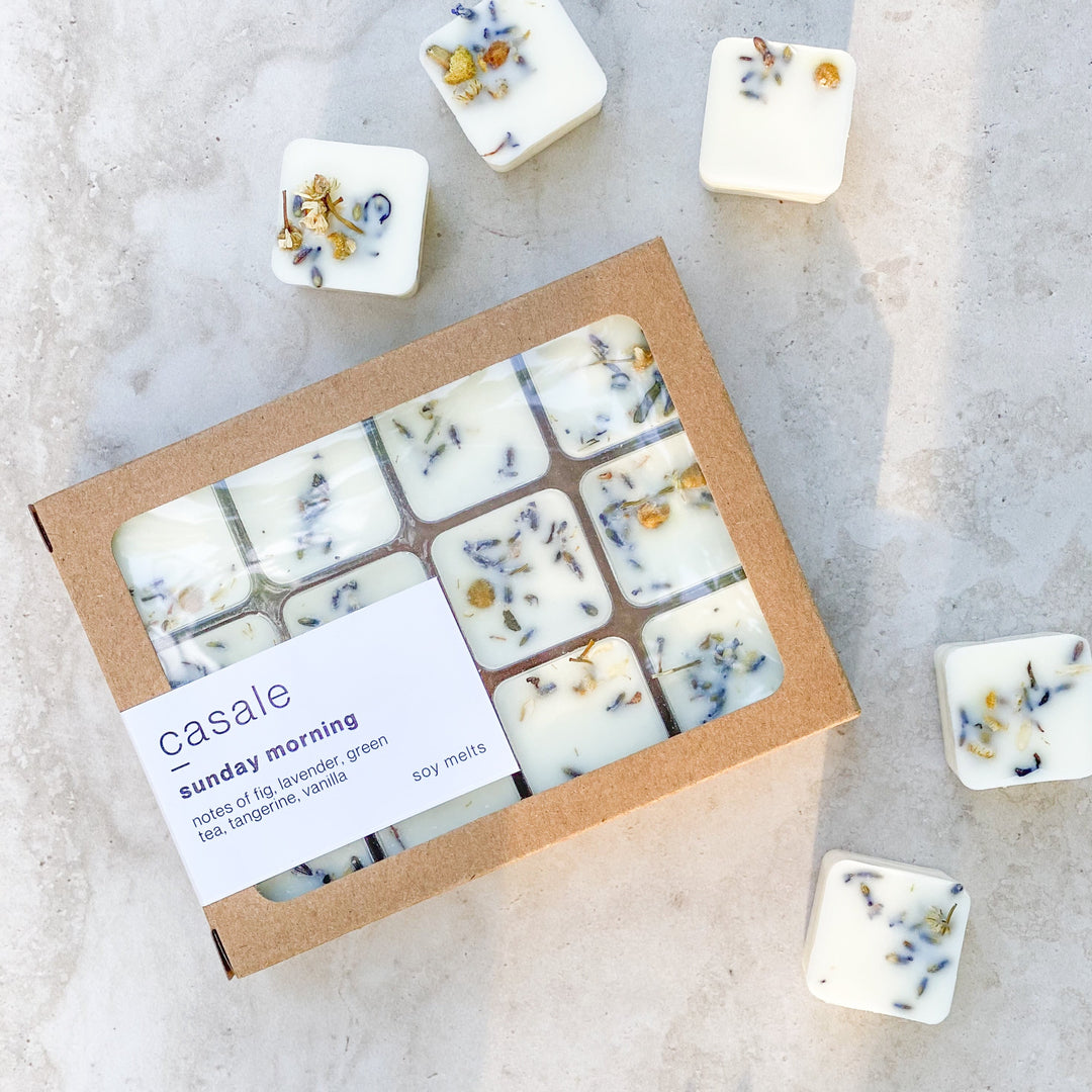 12 sunday morning botanical soy wax melts