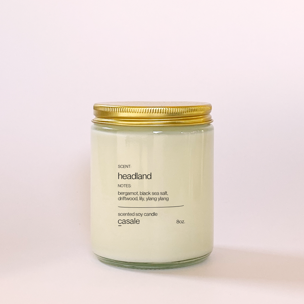 HEADLAND SINGLE WICKED SOY CANDLE (8oz / 226g)