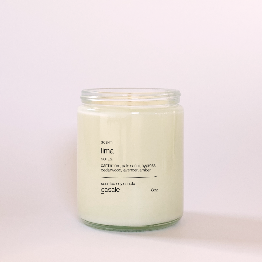 LIMA SINGLE WICKED SOY CANDLE (8oz / 226g)