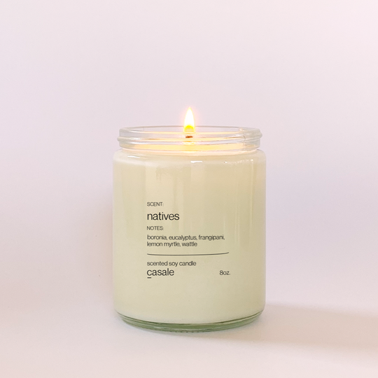 NATIVES SINGLE WICKED SOY CANDLE (8oz / 226g)