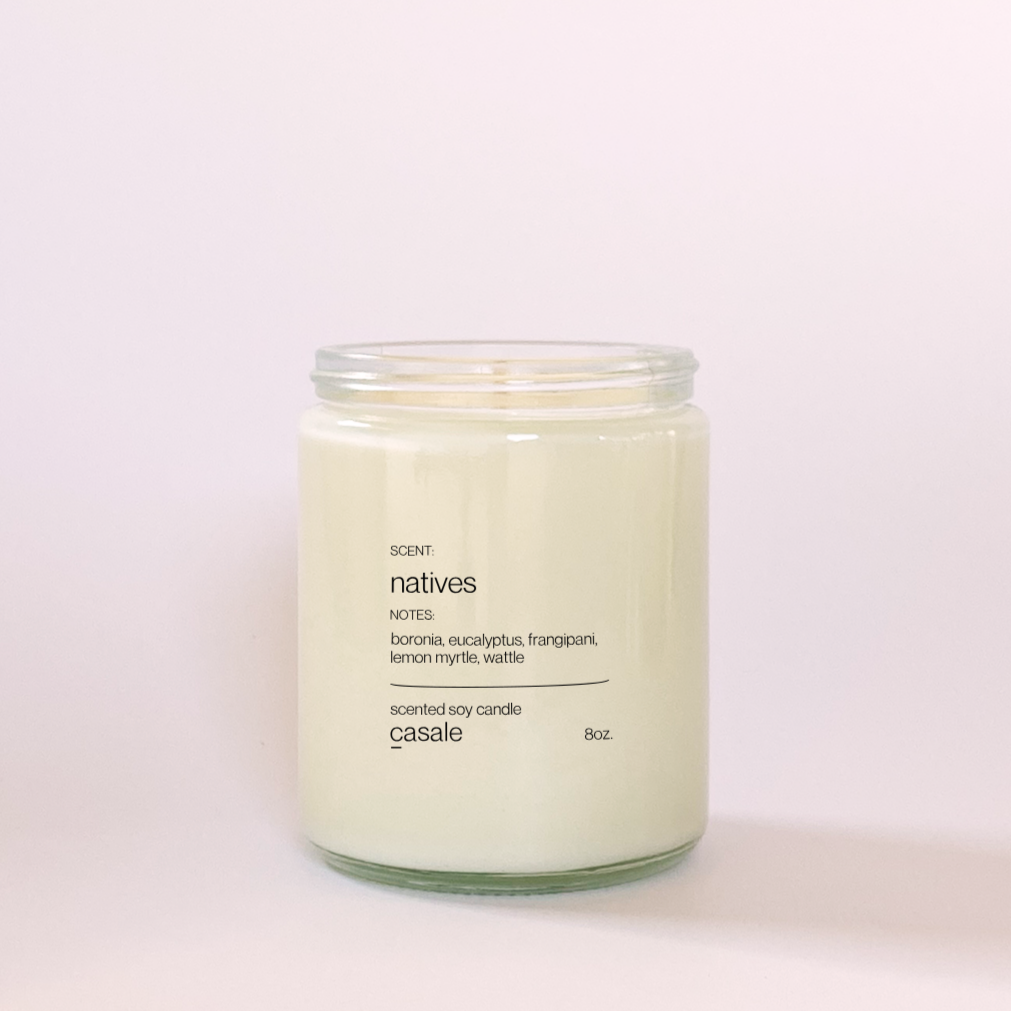 NATIVES SINGLE WICKED SOY CANDLE (8oz / 226g)