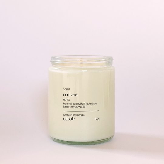 NATIVES SINGLE WICKED SOY CANDLE (8oz / 226g)