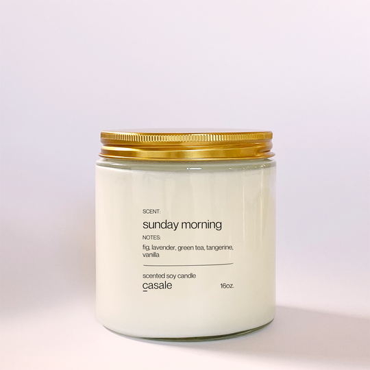 SUNDAY MORNING DOUBLE WICKED SOY CANDLE (16oz / 453g)