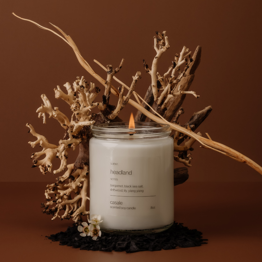 HEADLAND SINGLE WICKED SOY CANDLE (8oz / 226g)