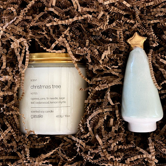 EVERGREEN CHRISTMAS TREE GIFT BOX