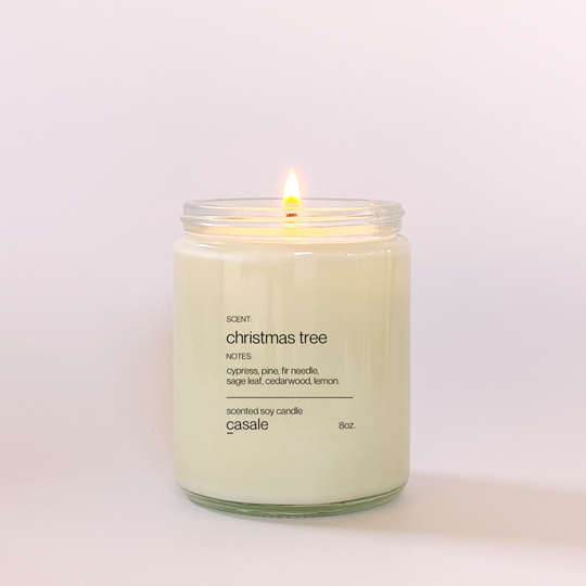 Pre Order: CHRISTMAS TREE SINGLE WICKED SOY CANDLE (8oz / 226g)