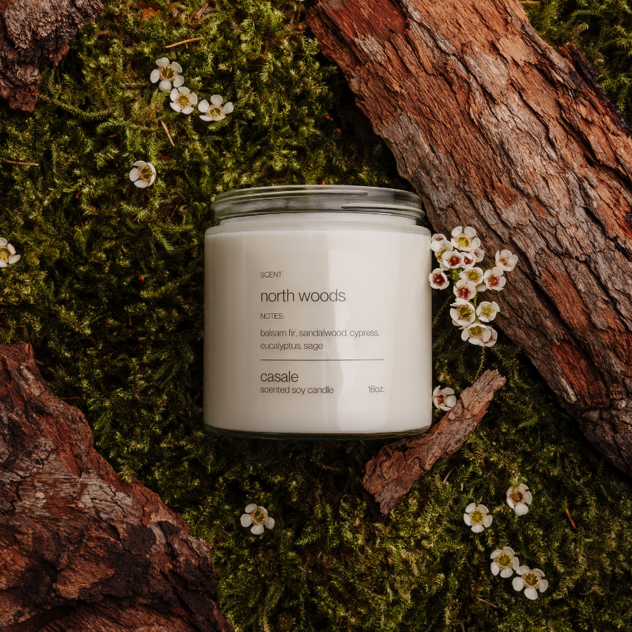 NORTH WOODS DOUBLE WICKED SOY CANDLE (16oz / 453g)