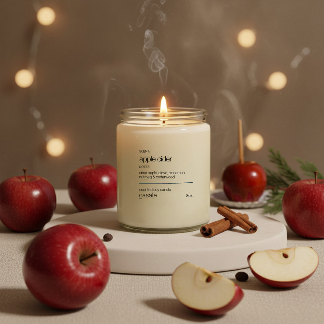 APPLE CIDER SINGLE WICKED SOY CANDLE (8oz / 226g)