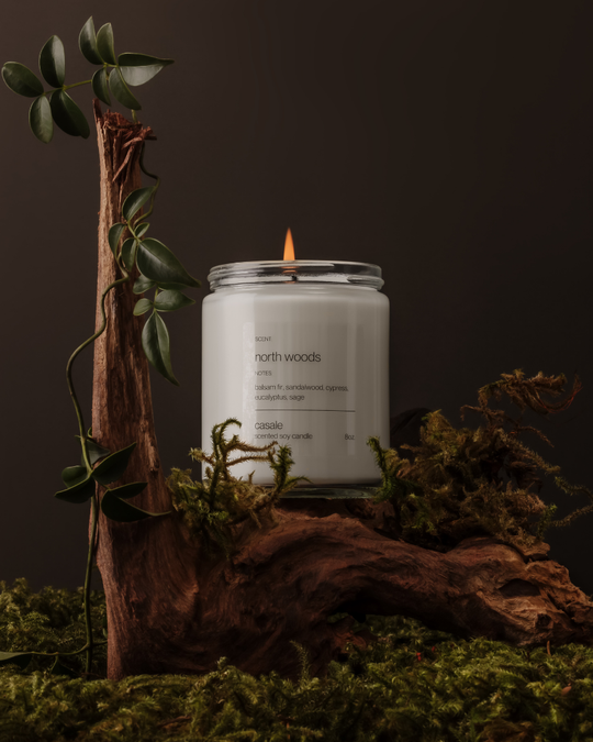 NORTH WOODS SINGLE WICKED SOY CANDLE (8oz / 226g)
