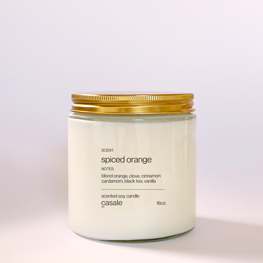 Pre Order: SPICED ORANGE DOUBLE WICKED SOY CANDLE (16oz / 453g)