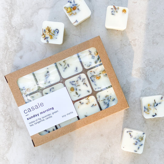 12 SUNDAY MORNING BOTANICAL SOY WAX MELTS
