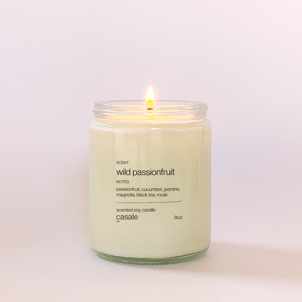 WILD PASSIONFRUIT SINGLE WICKED SOY CANDLE (8oz / 226g)