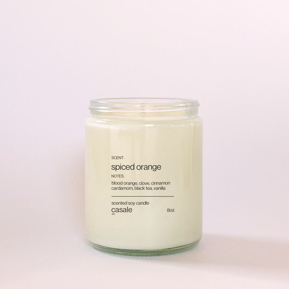 Pre Order: SPICED ORANGE SINGLE WICKED SOY CANDLE (8oz / 226g)