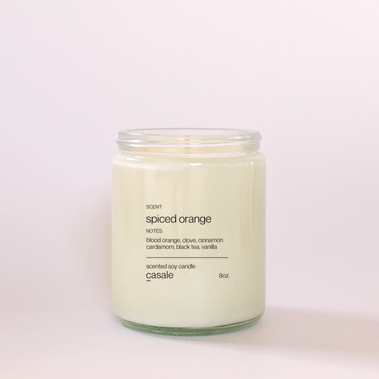 Pre Order: SPICED ORANGE SINGLE WICKED SOY CANDLE (8oz / 226g)