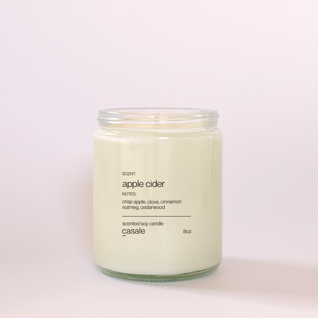 Pre Order: APPLE CIDER SINGLE WICKED SOY CANDLE (8oz / 226g)