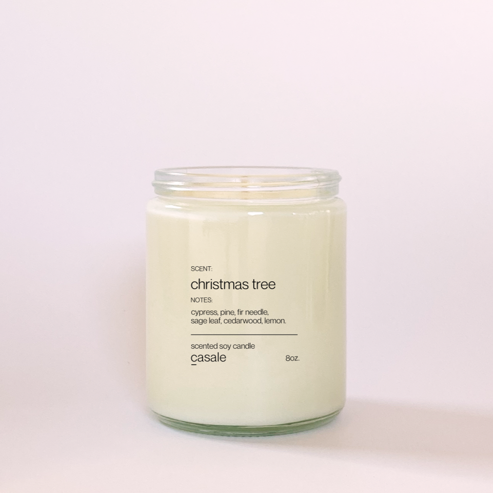 Pre Order: CHRISTMAS TREE SINGLE WICKED SOY CANDLE (8oz / 226g)