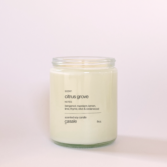 CITRUS GROVE SINGLE WICKED SOY CANDLE (8oz / 226g)