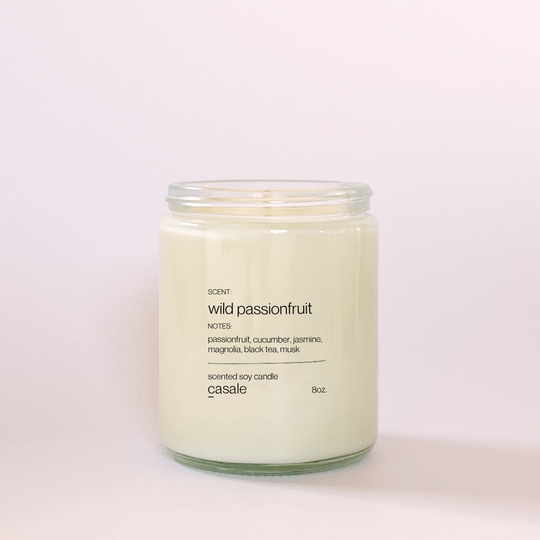 WILD PASSIONFRUIT SINGLE WICKED SOY CANDLE (8oz / 226g)