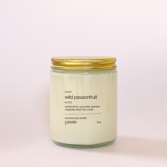 WILD PASSIONFRUIT SINGLE WICKED SOY CANDLE (8oz / 226g)