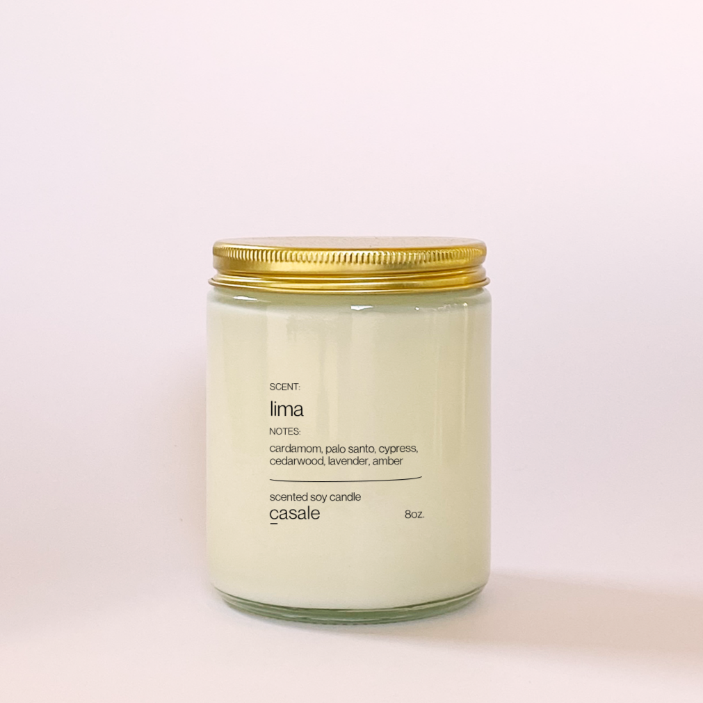 LIMA SINGLE WICKED SOY CANDLE (8oz / 226g)