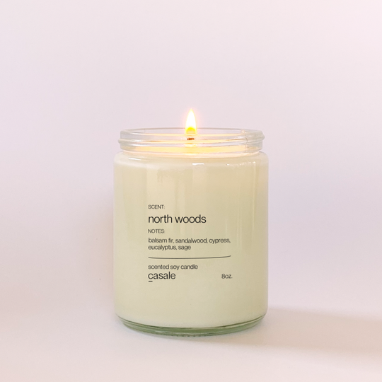 NORTH WOODS SINGLE WICKED SOY CANDLE (8oz / 226g)