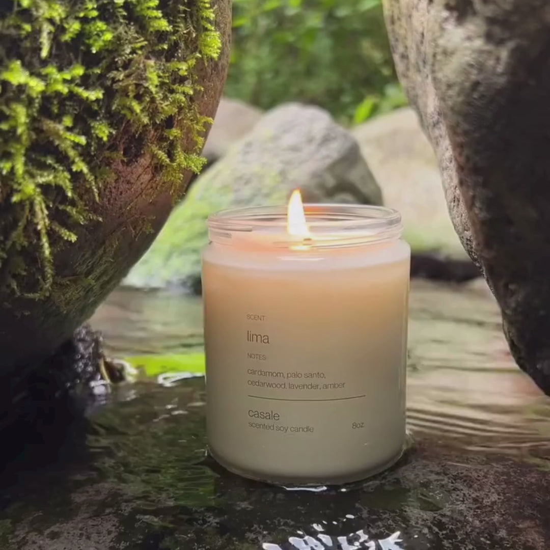 LIMA SINGLE WICKED SOY CANDLE (8oz / 226g)