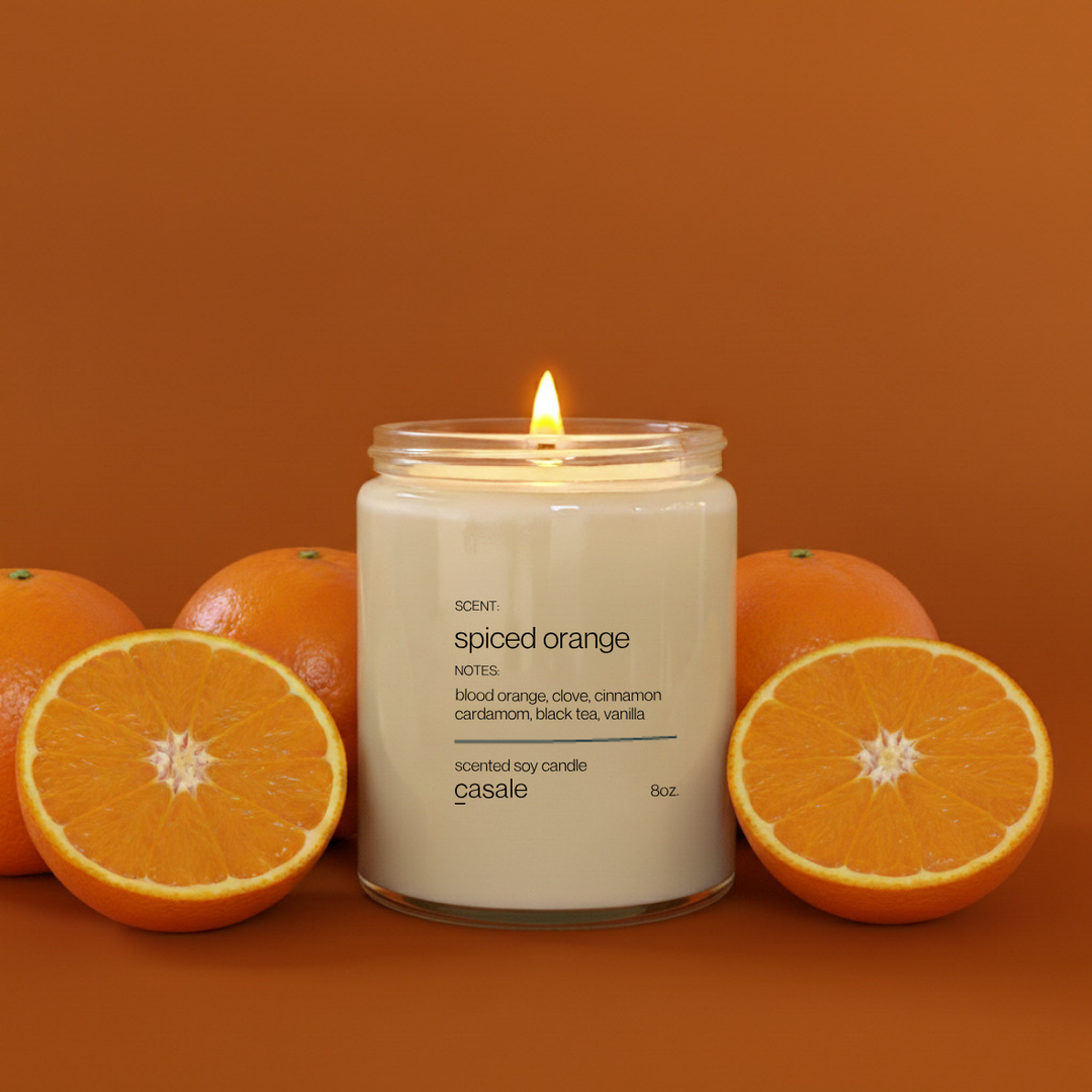 SPICED ORANGE SINGLE WICKED SOY CANDLE (8oz / 226g)