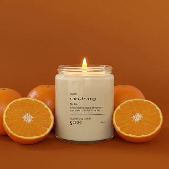 SPICED ORANGE SINGLE WICKED SOY CANDLE (8oz / 226g)