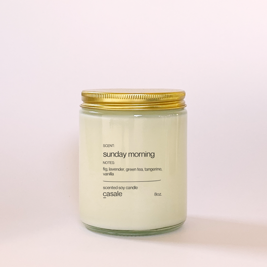 SUNDAY MORNING SINGLE WICKED SOY CANDLE (8oz / 226g)