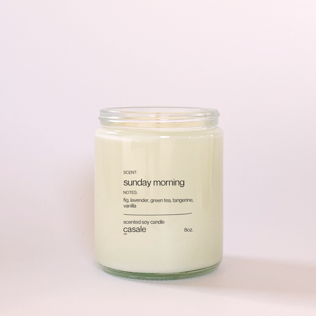 SUNDAY MORNING SINGLE WICKED SOY CANDLE (8oz / 226g)