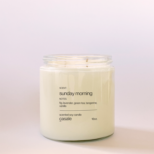 SUNDAY MORNING DOUBLE WICKED SOY CANDLE (16oz / 453g)