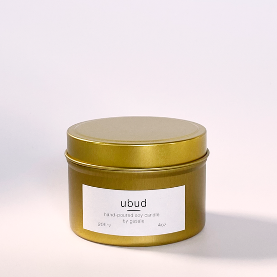 UBUD TRAVEL TIN SOY CANDLE (4oz / 135g)